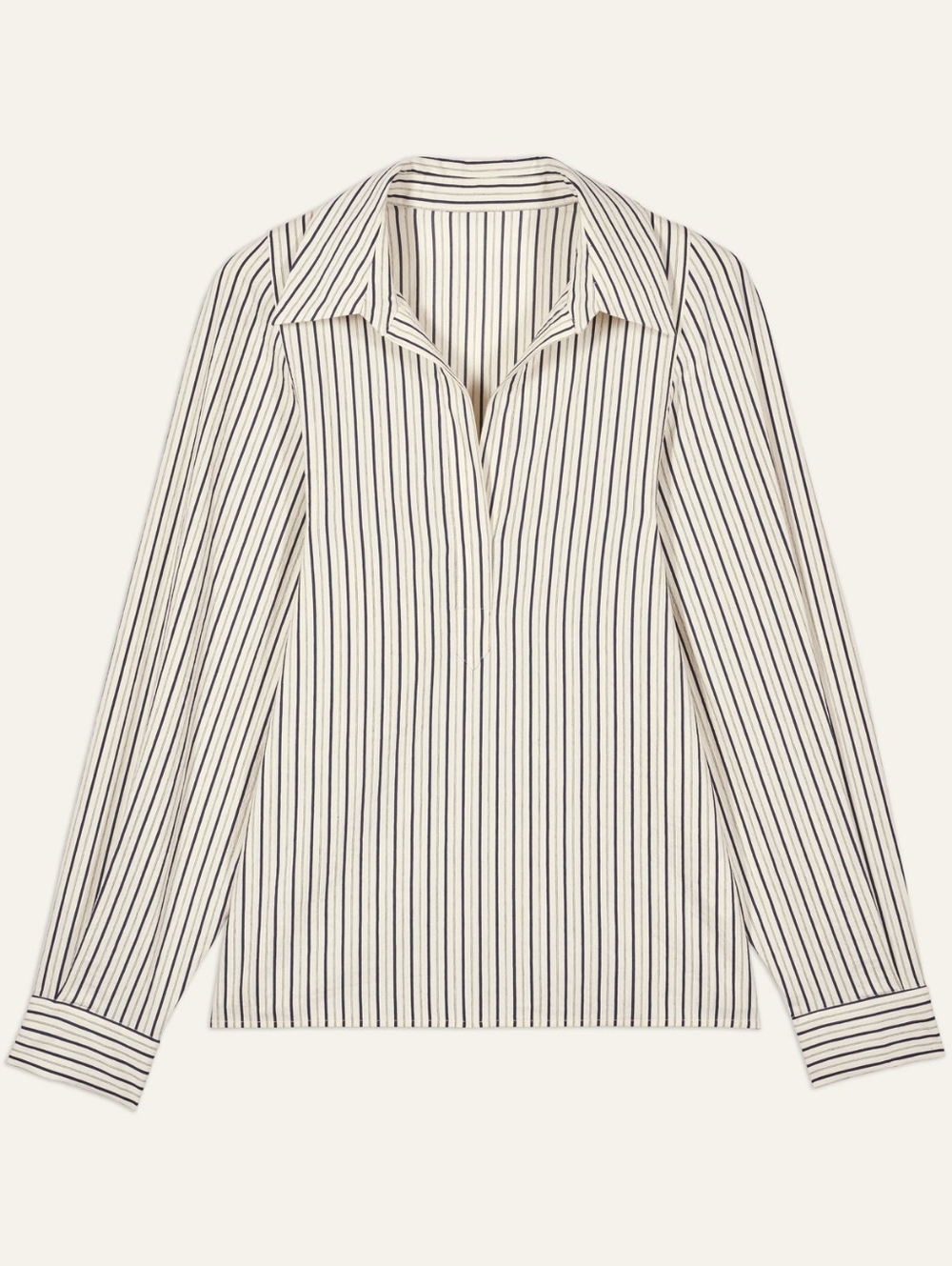 Ba&sh Striped Cream Loose Felicia Top, XS